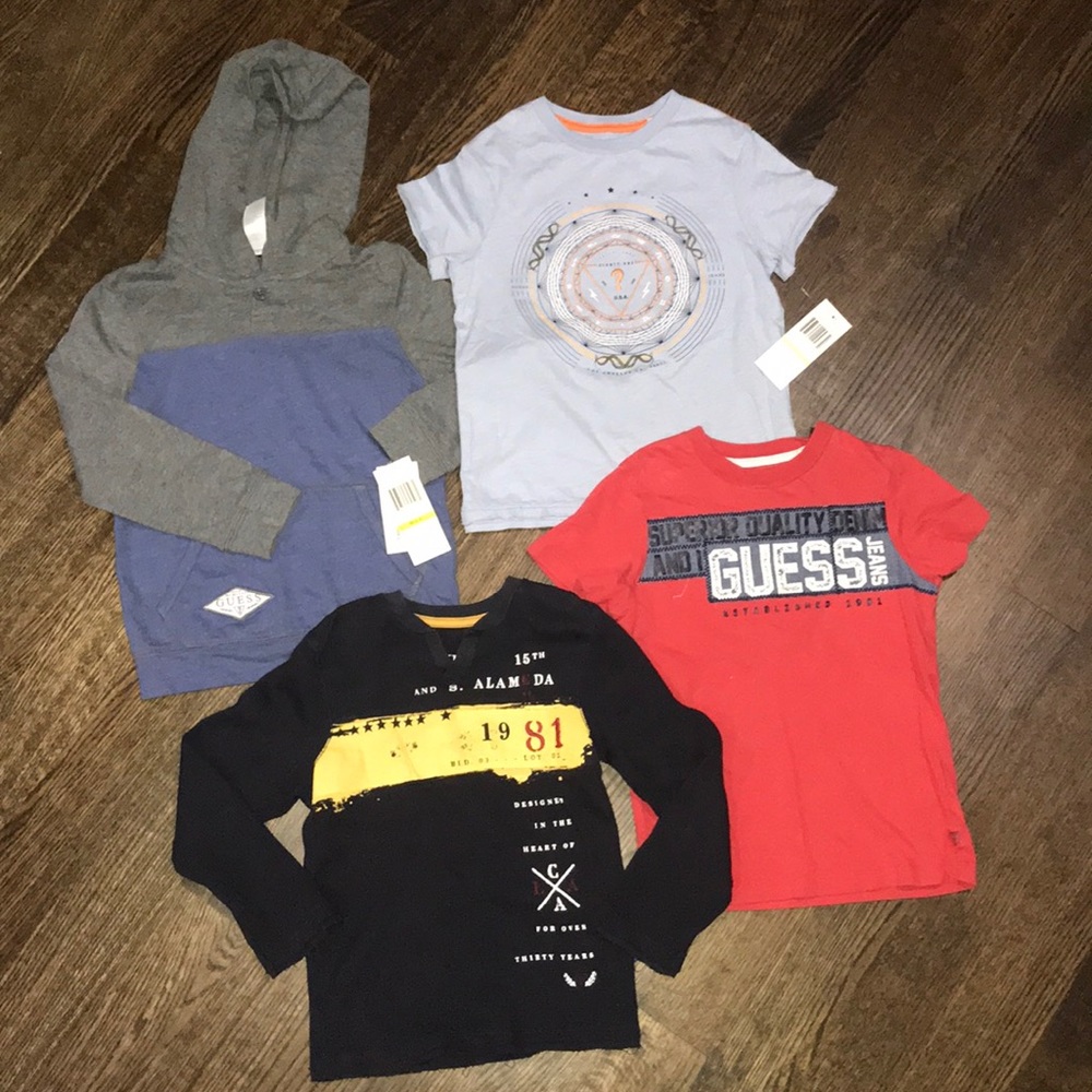 Boys Guess Shirt Bundle NWT (size 5/6)